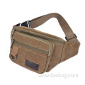 Good Quality Canvas Waist Bag With Multi Pockets for Travel Sport for Men Women